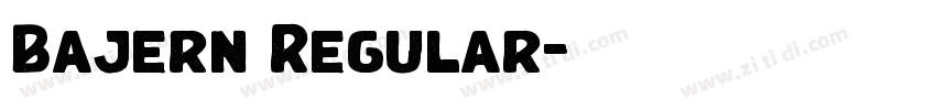 Bajern Regular字体转换 Bajern Regular字体转换